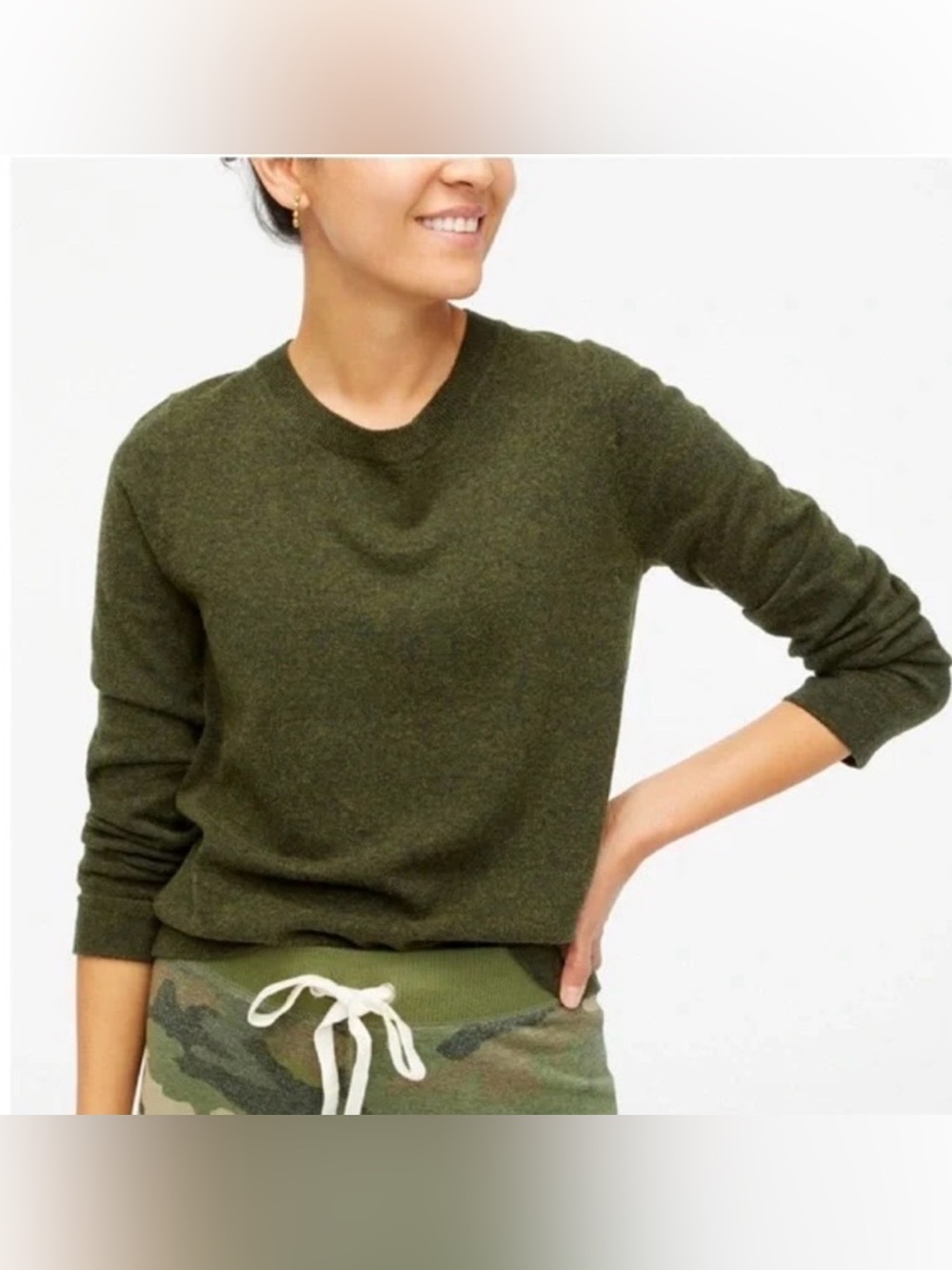 J. Crew Olive Green Teddie Sweater